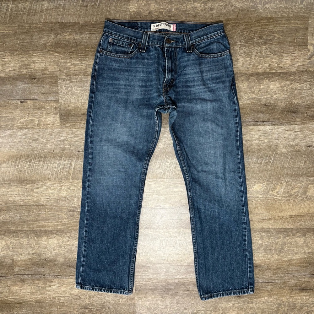 Levi's 514 Jeans Mens 32x30 Straight Fit 5-Pocket Blue Denim Y2K